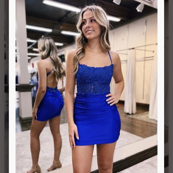 Royal blue dress - Picture 2 of 4